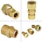 Everflow 1/2" x 3/8" O.D. COMP Reducing Union Pipe Fitting; Lead Free Brass C62R-1238-NL - alternate 7